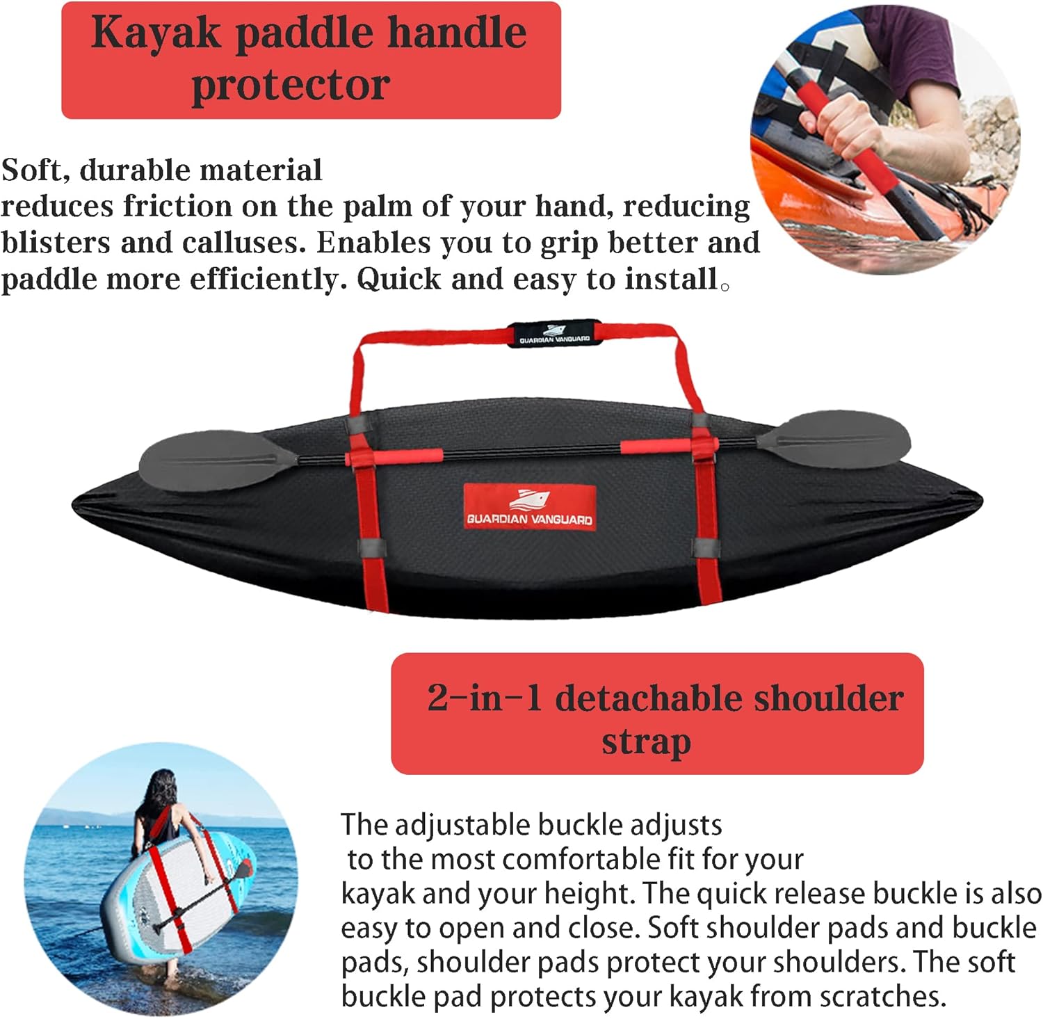 Guardian Vanguard Funda para kayak de 12 pies, 600D resistente 100% impermeable, cubierta contra el polvo, cubierta protectora contra el polvo,