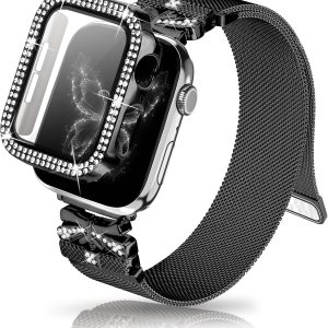 YouthRun Correa magnética para mujer compatible con Apple Watch Band 1.496 in 1.575 in 1.614 in 1.654 in 1.732 in 1.772 in, correa de acero YouthRun Correa magnética para mujer compatible con Apple Watch Band 1.496 in 1.575 in 1.614 in 1.654 in 1.732 in 1.772 in, correa de acero