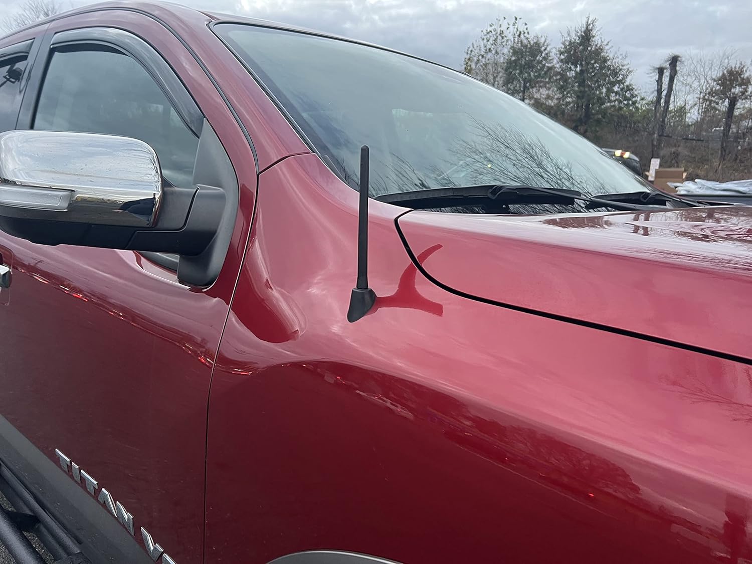 Mástil de antena de 6 34 pulgadas negro para Nissan Titan (2004-2021)  Antena de camioneta premium altamente duradera  Antena de radio a prueba de