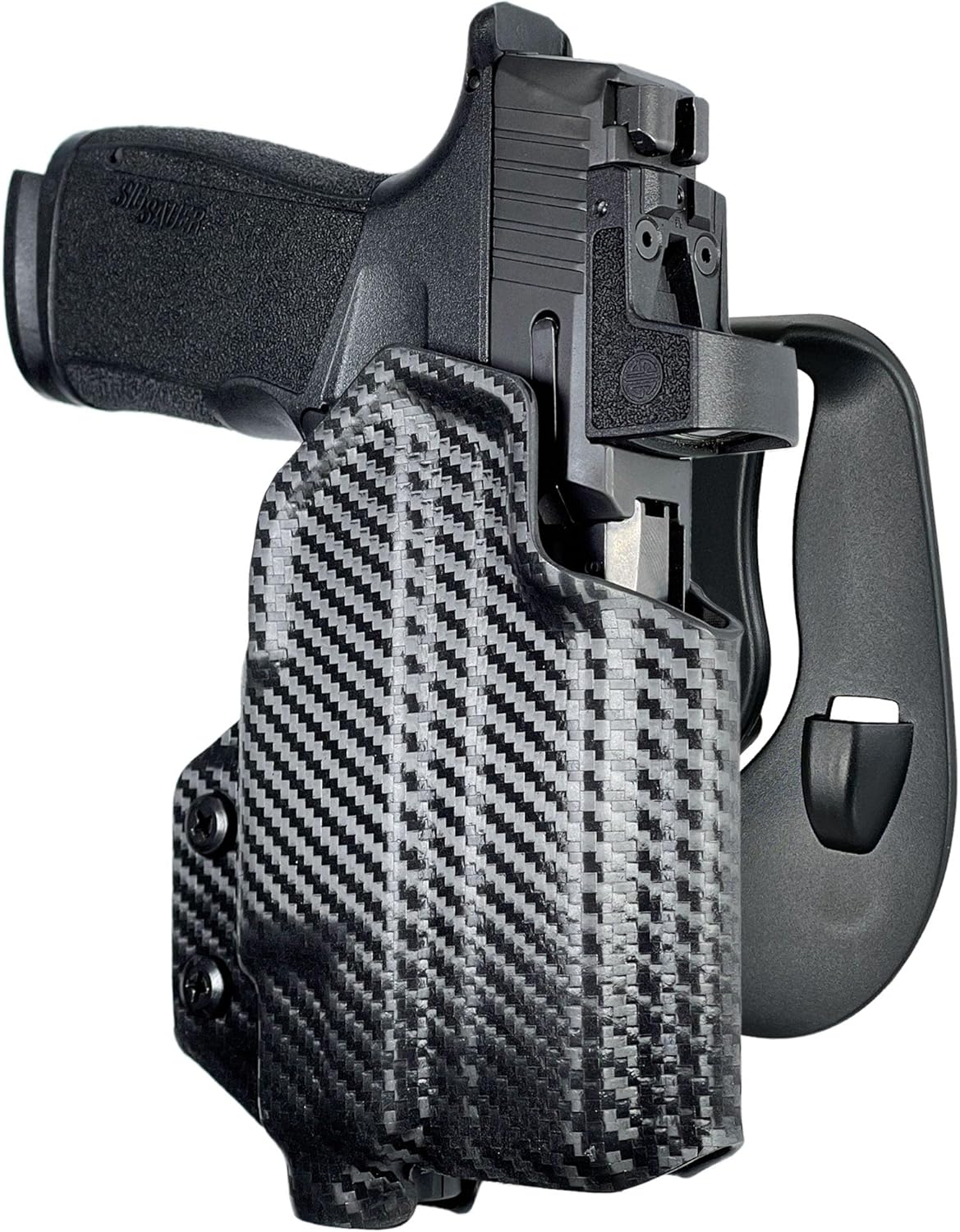 OWB – Funda de remo para Sig P365 XMACRO w TLR7, TLR8 (fibra de carbono, dibujo a la derecha)