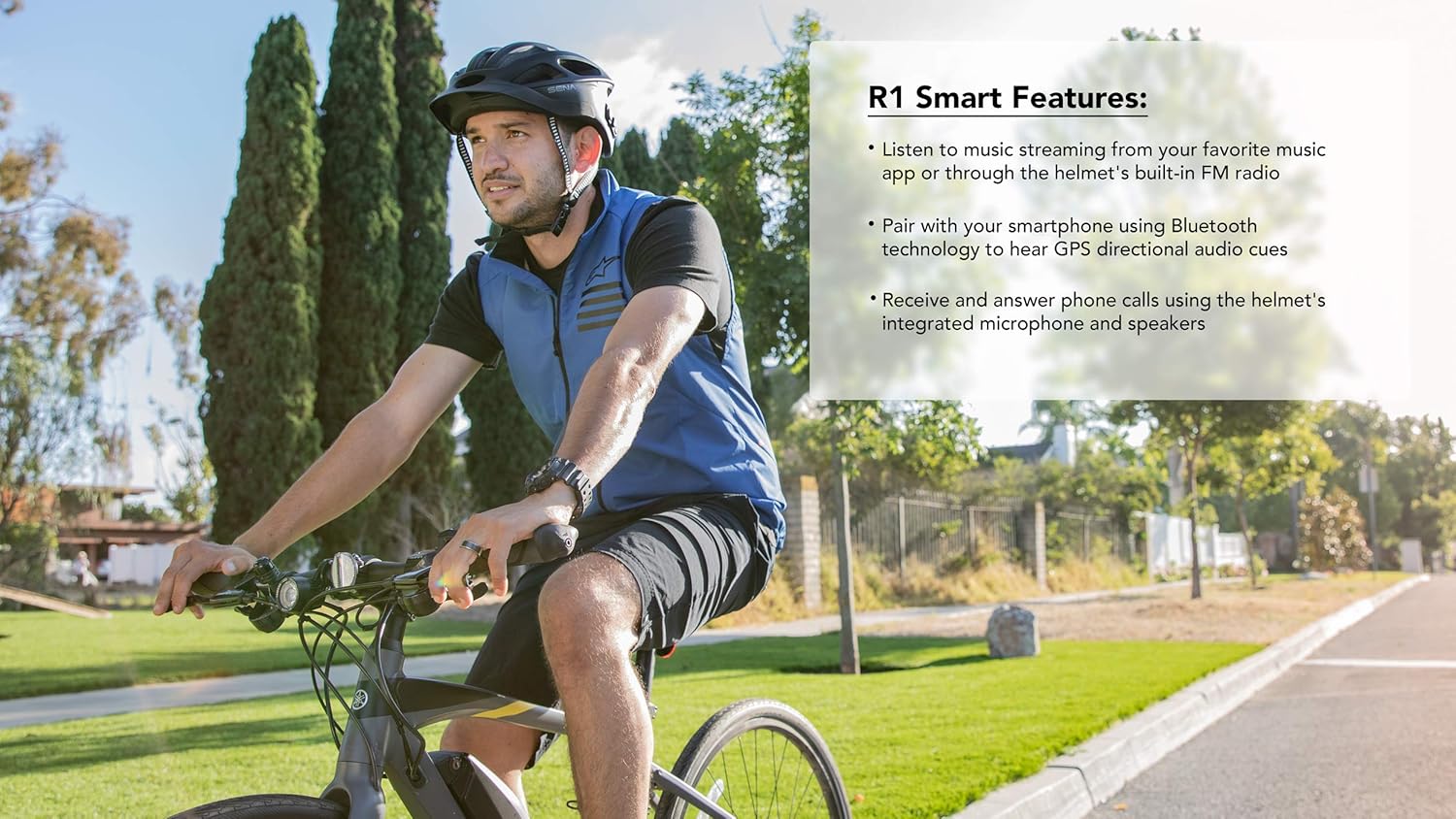 Sena Casco de ciclismo R1  R1 EVO Smart Communications