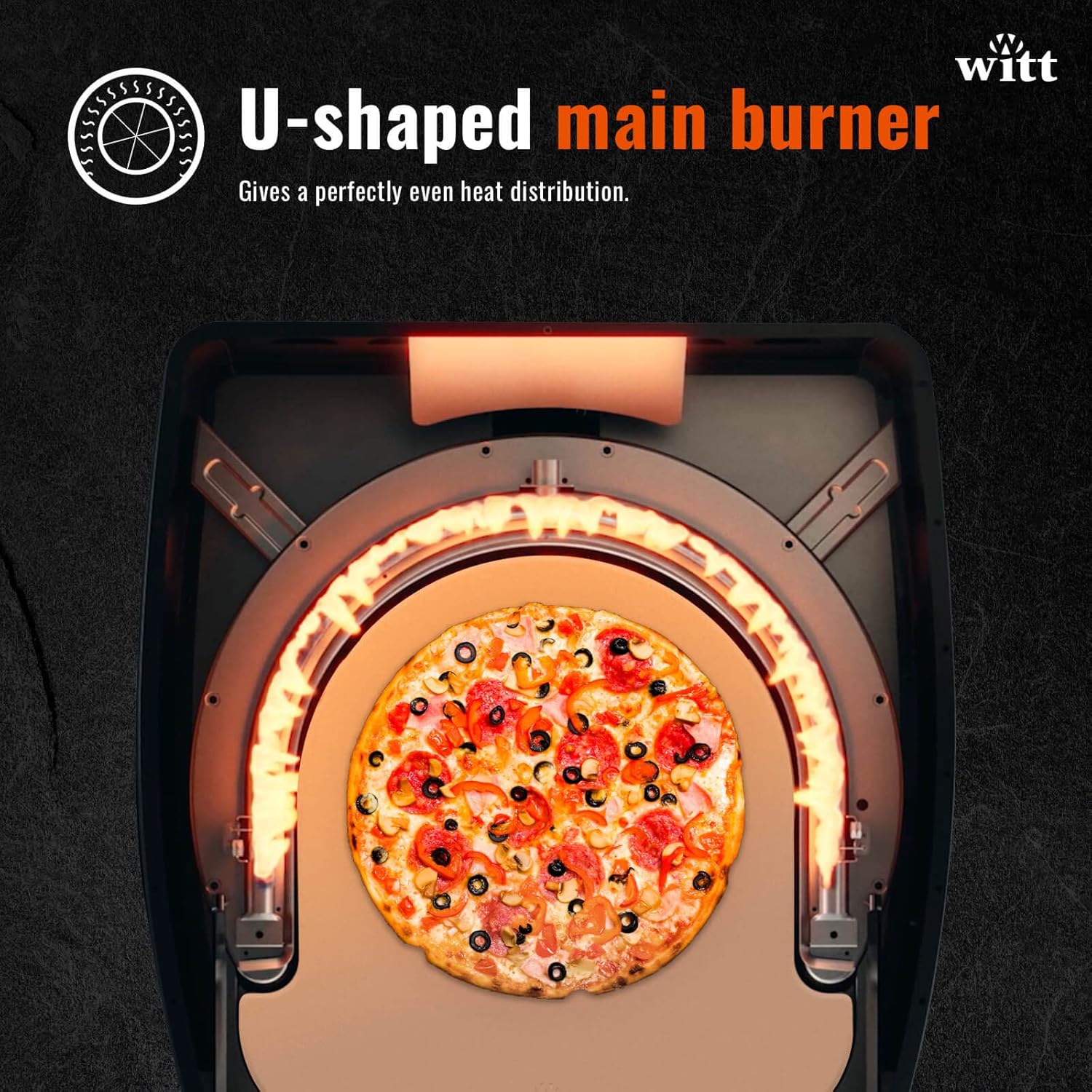 Horno de pizza Witt ETNA Fermo galardonado  Horno de pizza tradicional  Calentamiento rápido a 932.0 F, capacidad de 15.9 in, cocción de 60