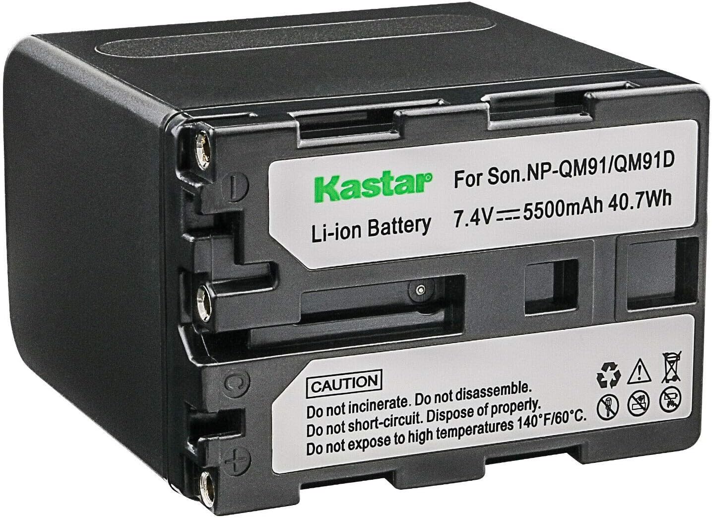 Kastar Paquete de 1 batería NP-QM91D y cargador de CA LCD compatible con Sony CCD-TRV11, CCD-TRV12, CCD-TRV14, CCD-TRV15, CCD-TRV16, CCD-TRV17,