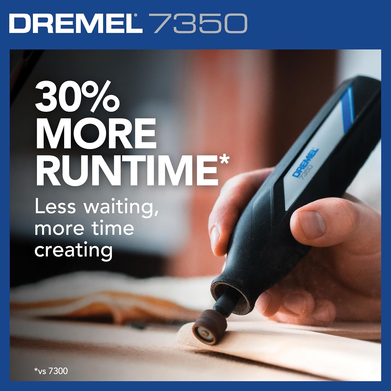 Dremel 7350-5 Kit de herramientas rotativas inalámbricas, incluye batería de iones de litio de 4 V y 5 accesorios de herramientas rotativas, ideal
