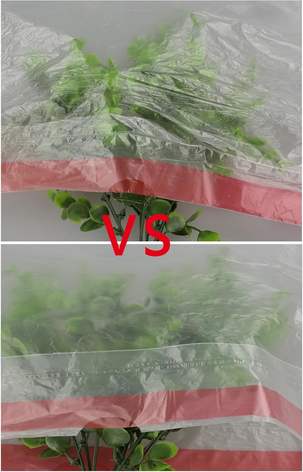 Bolsas de basura con cordón de 7 galones, transparentes, resistentes, 120 unidades