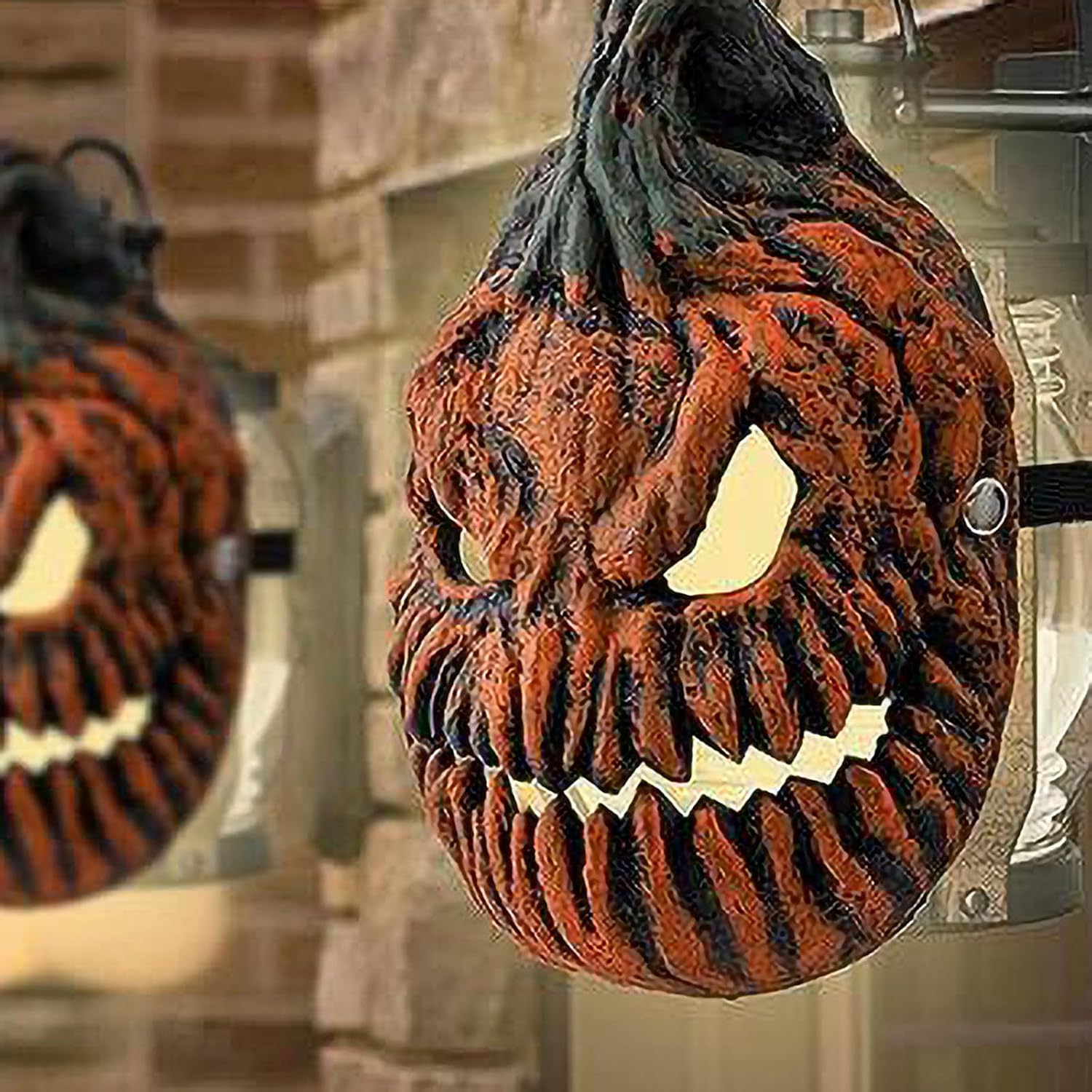 Cubiertas de plástico para luz de porche de calabaza de Halloween de 10.6 x 8.7 pulgadas, cubierta de pantalla de lámpara de fantasma de calabaza,