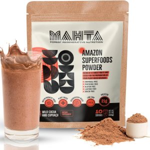 Reemplazo de comida vegana 12 superalimentos amazónicos, fibra y proteína en polvo completo a base de plantas Bajo en carbohidratos, sin OMG, sin Reemplazo de comida vegana 12 superalimentos amazónicos, fibra y proteína en polvo completo a base de plantas Bajo en carbohidratos, sin OMG, sin