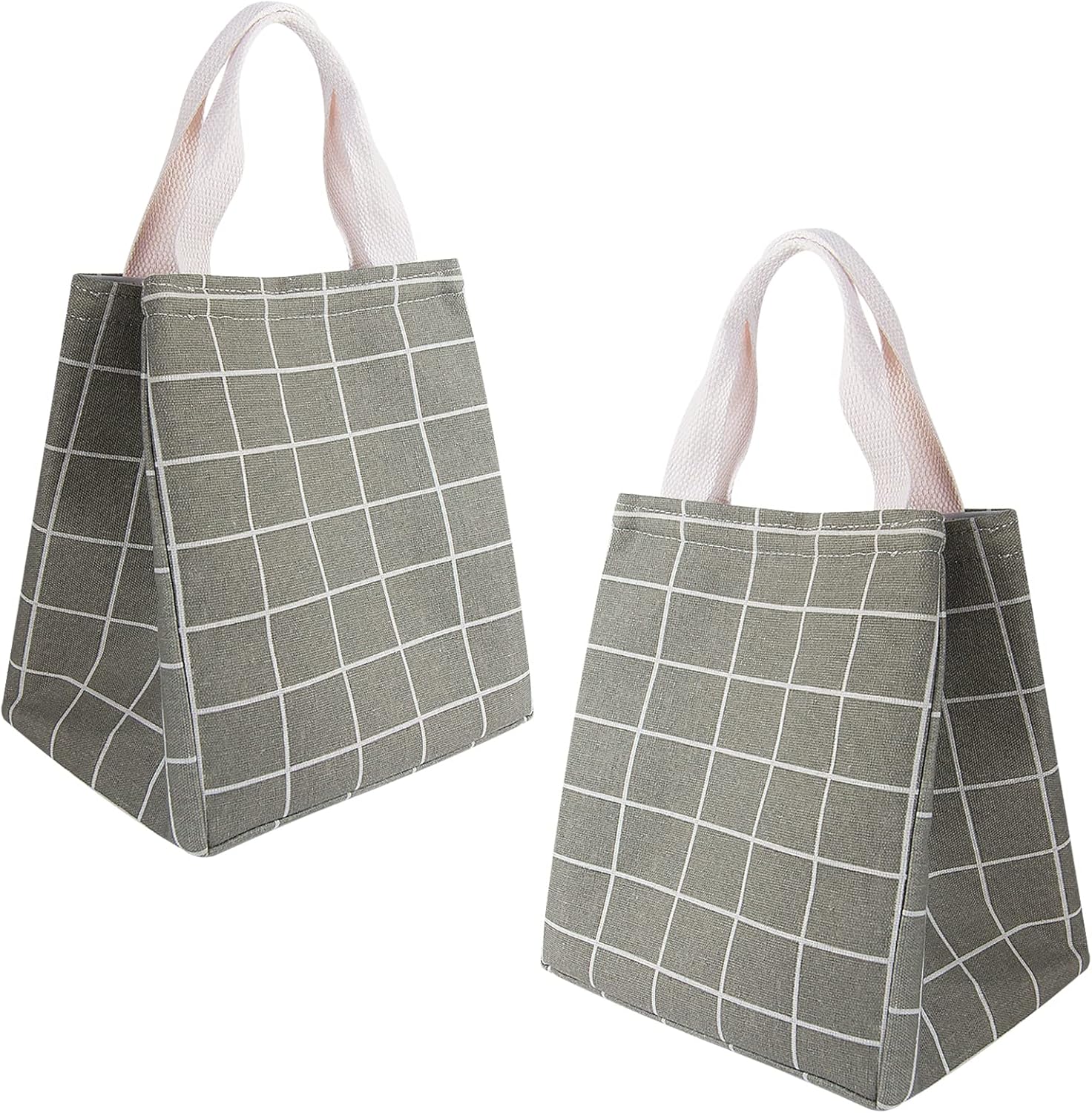 Lonchera térmica para mujeres y hombres, bolsas reutilizables para el almuerzo para adultos, para el trabajo o viajes (paquete de 2 unidades,