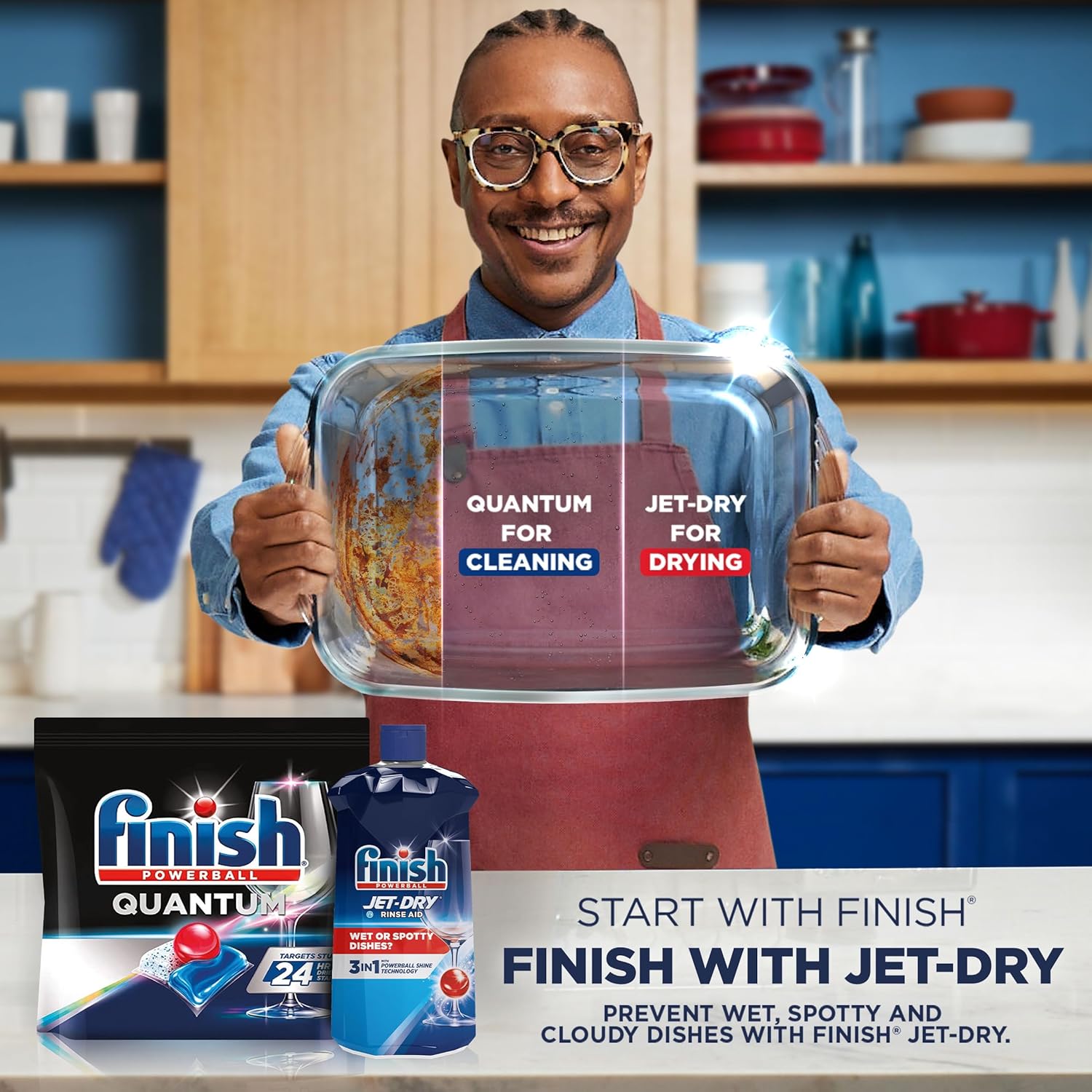 Finish Jet-Dry – Ayudante de enjuague líquido para lavavajillas, agente de secado y enjuague, 23 onzas líquidas, el embalaje puede variar (paquete