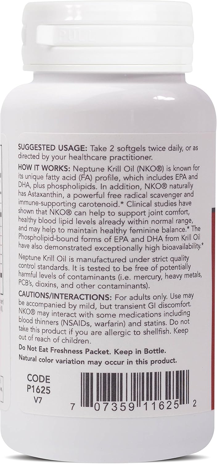Protocol For Life Balance Aceite de krill de Neptuno, 60 unidades