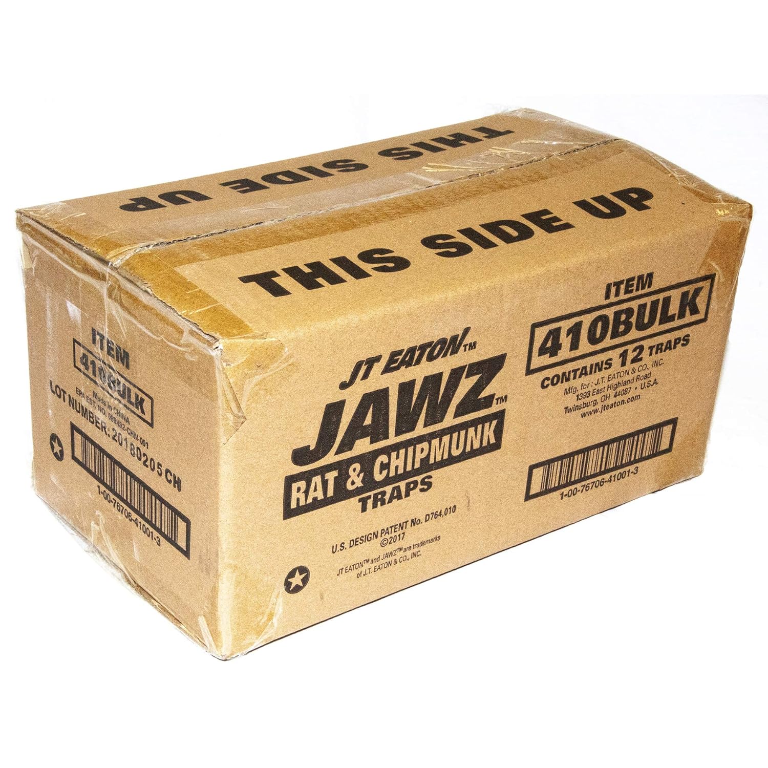 JT Eaton 410BULK trampa Jawz de plástico para ratones, para carnada sólida o líquida (paquete de 12 unidades)