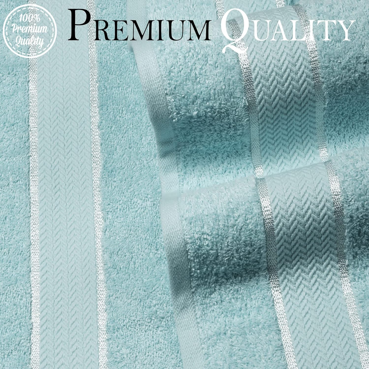 Toallas de baño de lujo, 100% algodón, ultra suaves, de felpa, gruesas, esponjosas, altamente absorbentes, de secado rápido, para el hogar, piscina,