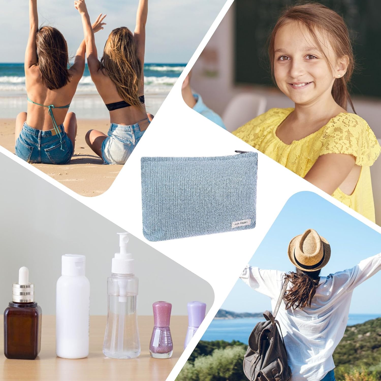Thinp Bolsas de cosméticos, Azul, Bolsas de cosméticos