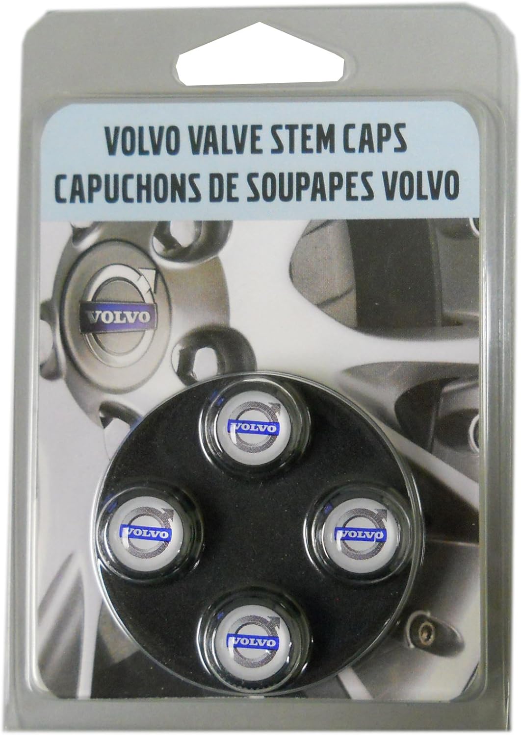 El juego de tapas de vástago de válvula negro Volvo se adapta a todas las válvulas estándar, 4 piezas