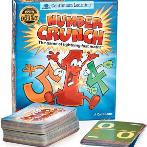 Continuum Games Number Crunch – El juego de las matemáticas rápidas relámpago para niños de 5 años en adelante Continuum Games Number Crunch – El juego de las matemáticas rápidas relámpago para niños de 5 años en adelante