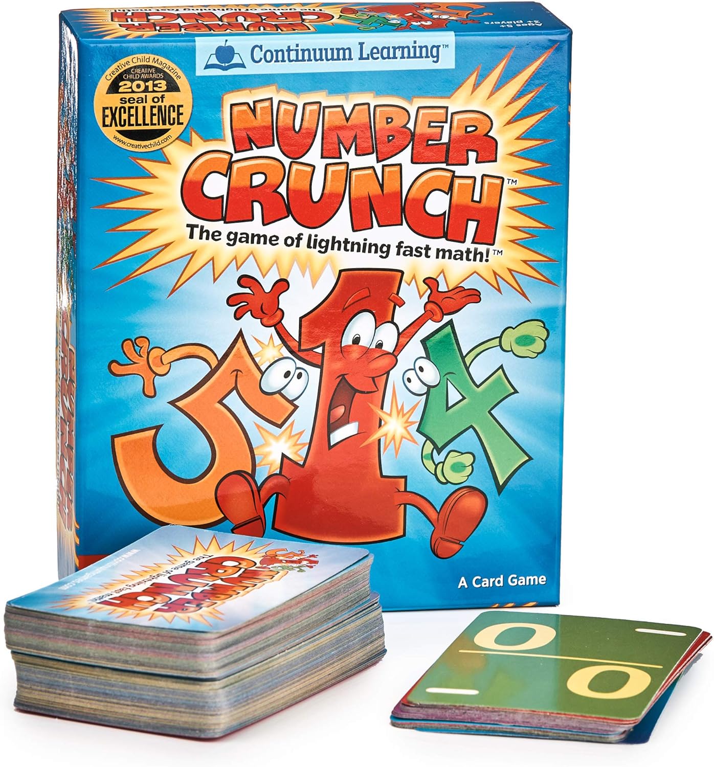 Continuum Games Number Crunch – El juego de las matemáticas rápidas relámpago para niños de 5 años en adelante