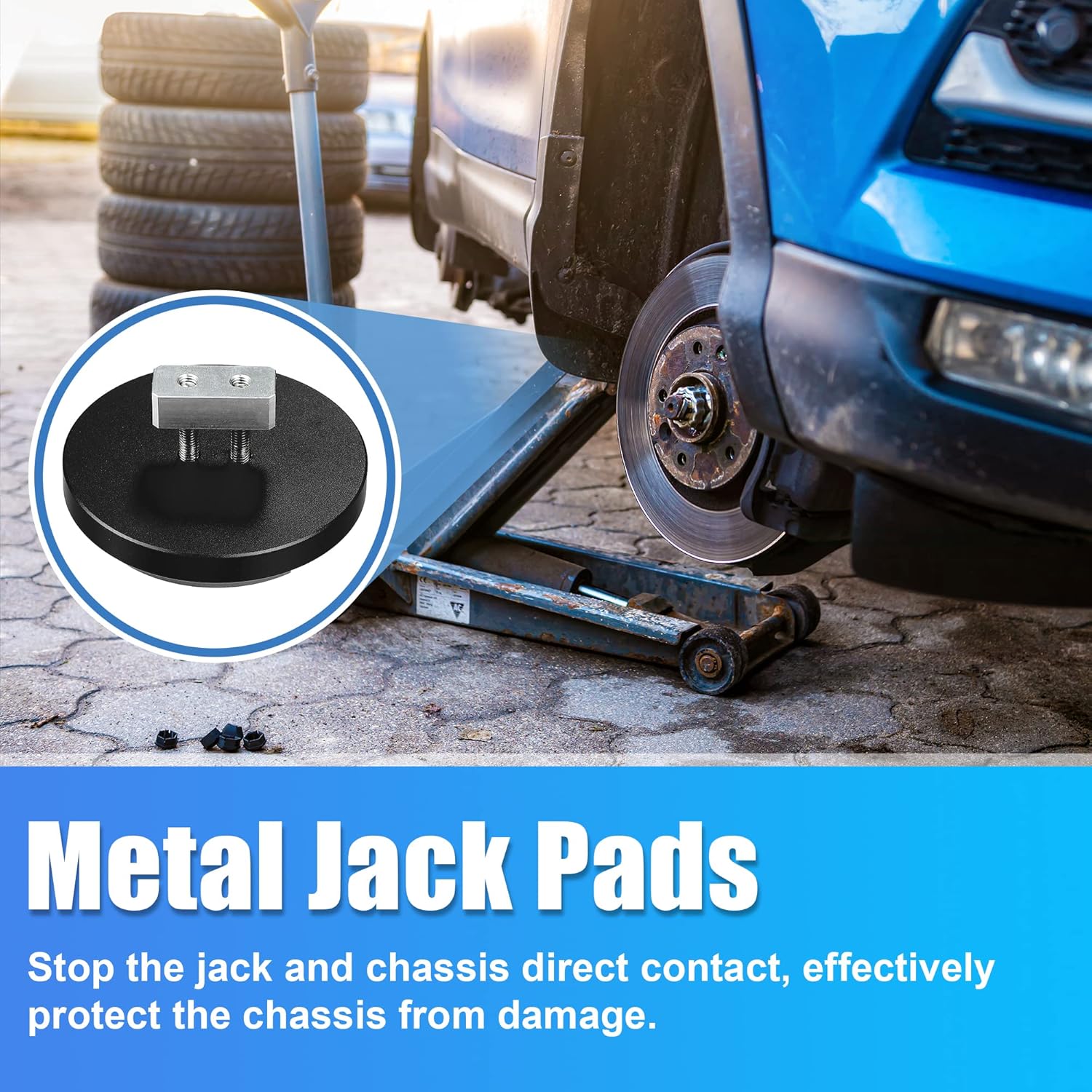 X AUTOHAUX 4 almohadillas de aluminio Jack Pucks para Chevrolet Corvette C5 C6 C7 C8 Z06 ZR1 1997-2021 Jack Lift Pad Jack Lift Pad Adaptador de
