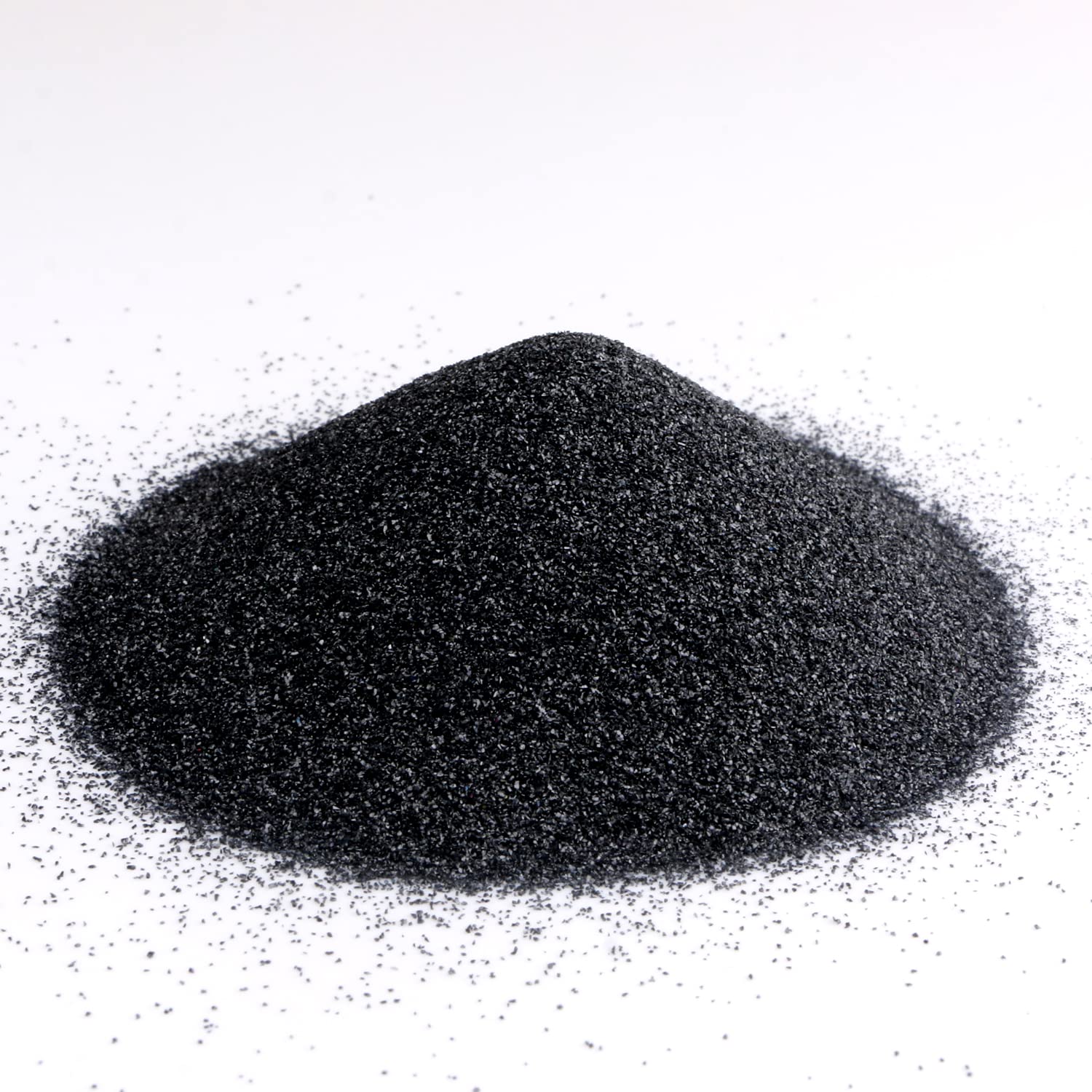 Vaso de arena de roca de 5 libras, grano medio, medios de arena para pulir rocas, pulidor de piedra, grano de carburo de silicio grueso 6090, paso 1
