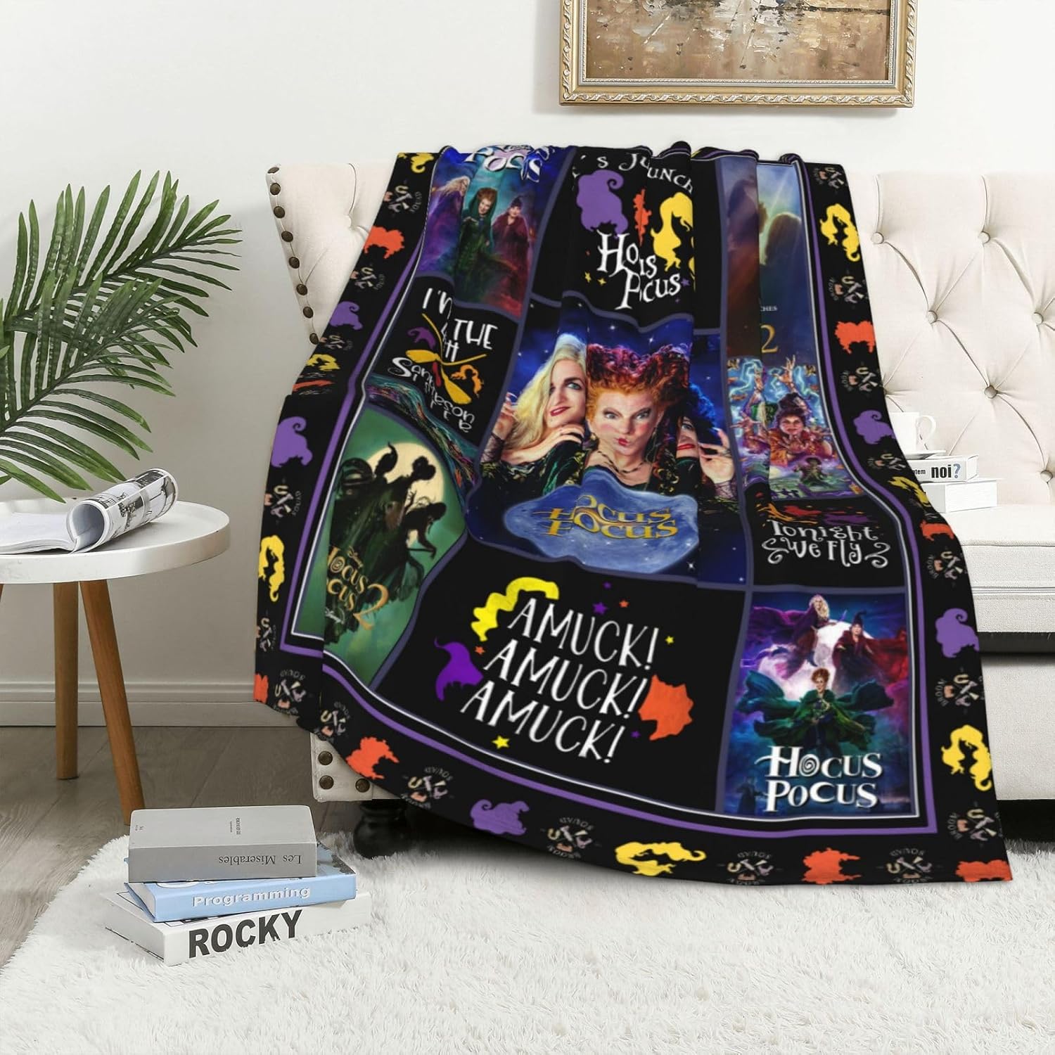 Manta de franela ultrasuave para Halloween, manta ligera y cálida, regalos para niños y adultos, 50 x 40 pulgadas