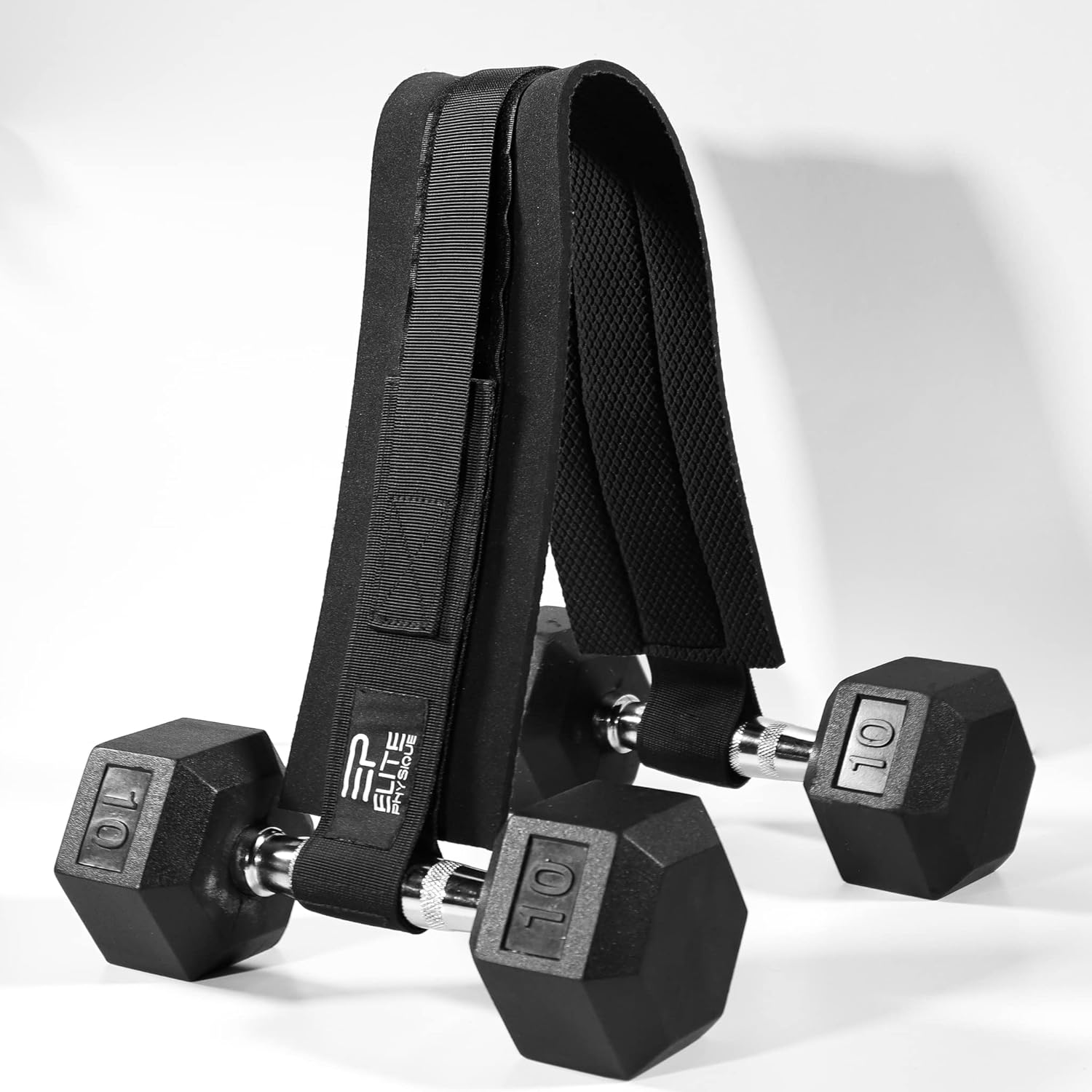 Elite Physiques – Cinturón de empuje de cadera fácil de usar con mancuernas, pesas rusas o platos, acolchado antideslizante que protege tus caderas