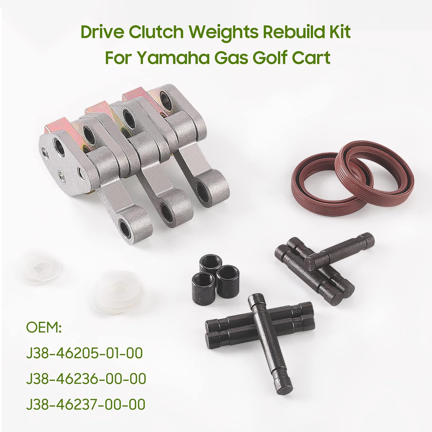 Generador de arranque de carrito de golf y correa de transmisión, kit de reparación de embrague de transmisión para carrito de golf Yamaha G2, G5,