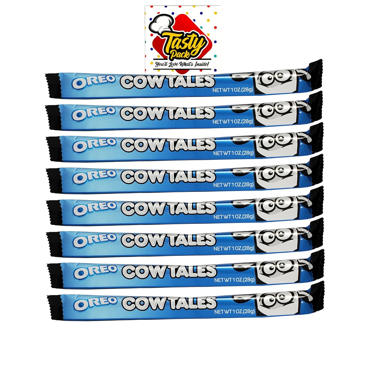 Goetze Cow Tales – Paquete de 8 caramelos sabrosos con imán de TastyPack (Oreo Cow Tales, 8 unidades)