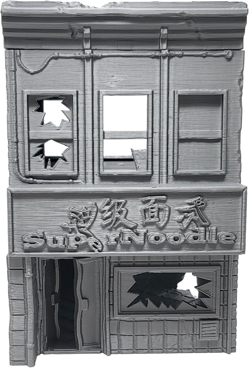 Tabletop Terrain Tienda de fideos arruinados por Corvus Terrain Compatible con MCP 1.260 in