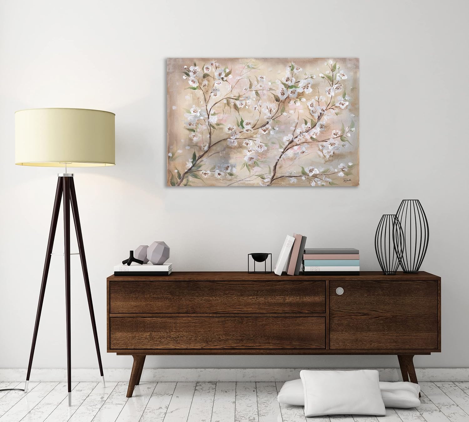Jaxson Rea Tre Sorelle Studios – Lienzo envuelto en galería Cherry Blossoms III, 24 x 16 pulgadas