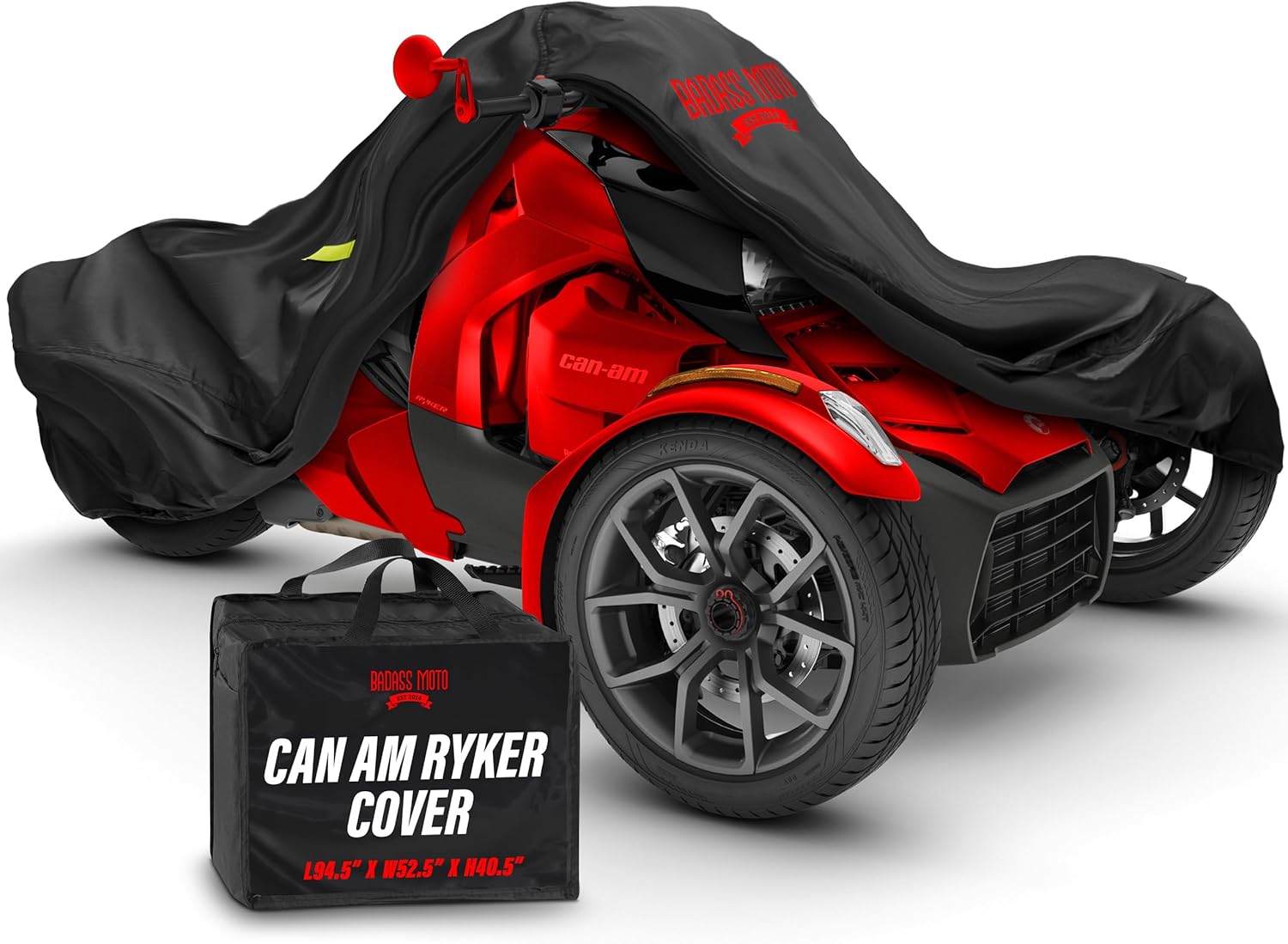 La funda compatible con Can Am Ryker se adapta a 600, Rally, Sport, Can Am Ryker 900 Cover. Toda la protección Wx duradera impermeable Can Am Ryker