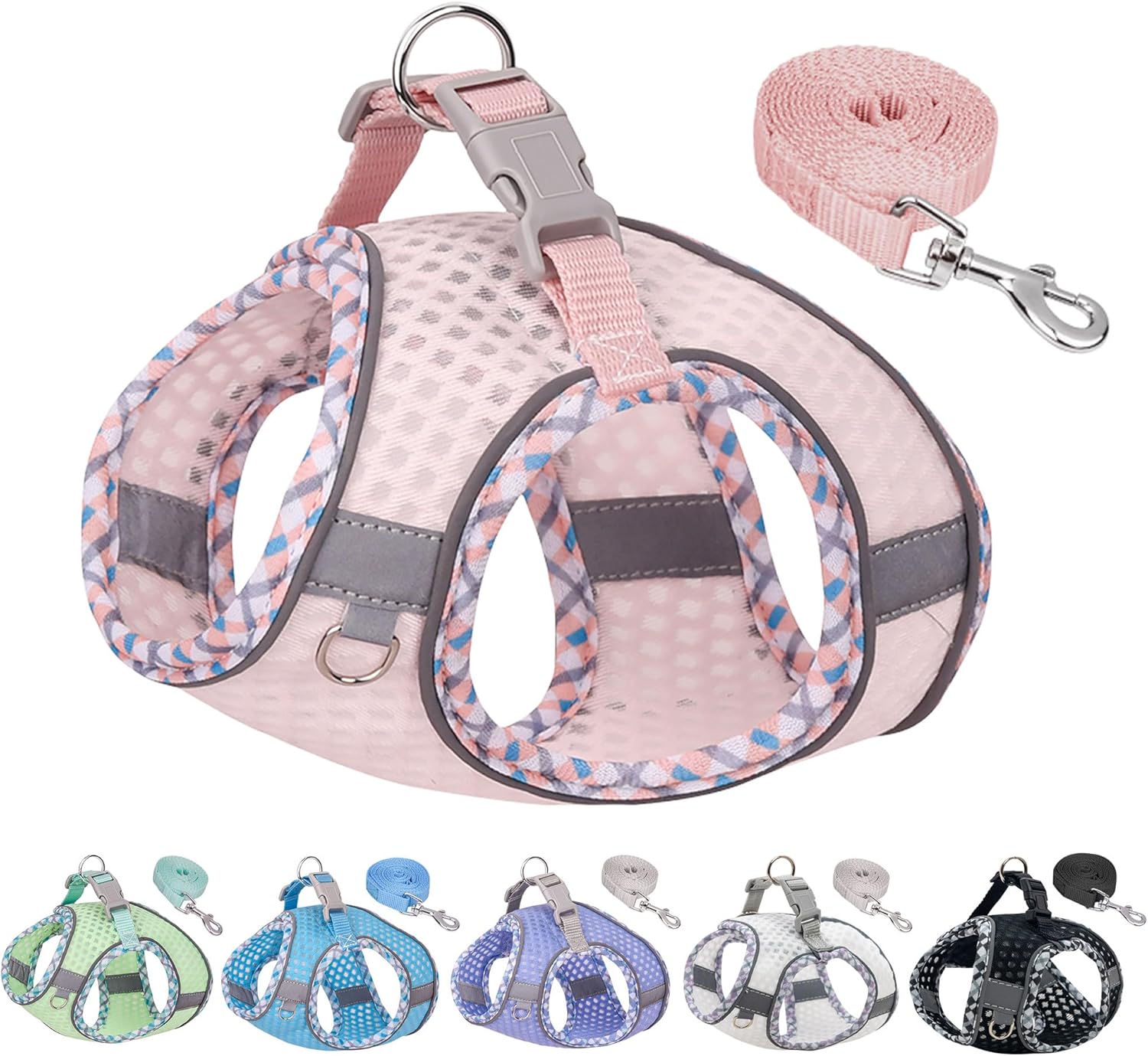 Summer Pet Supply – Arnés ajustable para perro con chaleco acolchado para climas cálidos, a prueba de escapes, ultra delgado, suave, fácil de poner,