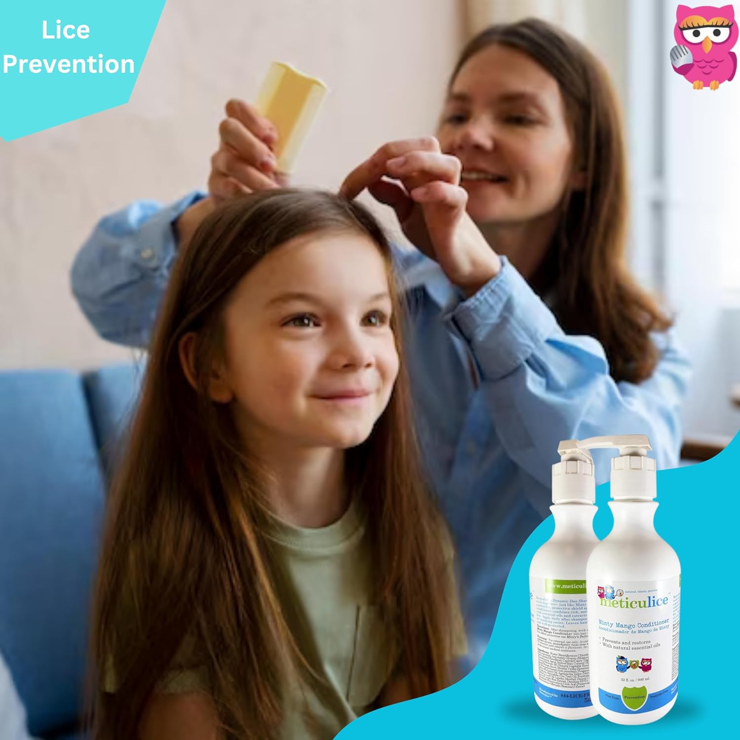 Meticulice – Acondicionador de prevención de piojos para la cabeza, no tóxico, extremadamente eficaz, repelente de piojos con aceites esenciales
