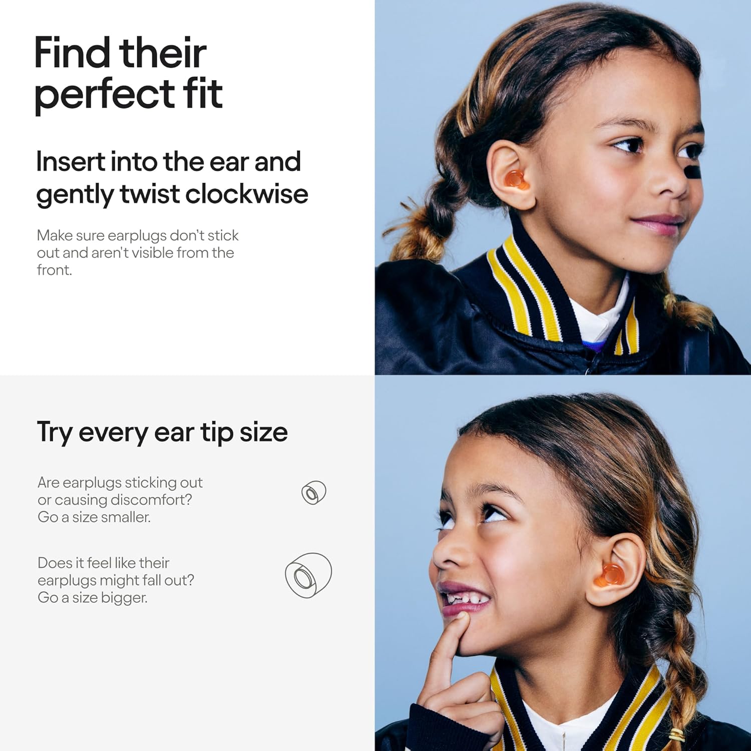 Loop Engage Kids Tapones para los oídos (6-12 años)  Tapones reutilizables con sensibilidad al ruido para el hogar, la escuela, el tiempo de juego y