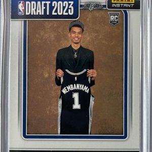 2023-24 Panini Instant Draft Night- Victor Wembanyama #DN-1 -RC Rookie Pick #1-Selected with 1st Overall Pick – Basketball Trading Card- San Antonio 2023-24 Panini Instant Draft Night- Victor Wembanyama #DN-1 -RC Rookie Pick #1-Selected with 1st Overall Pick – Basketball Trading Card- San Antonio