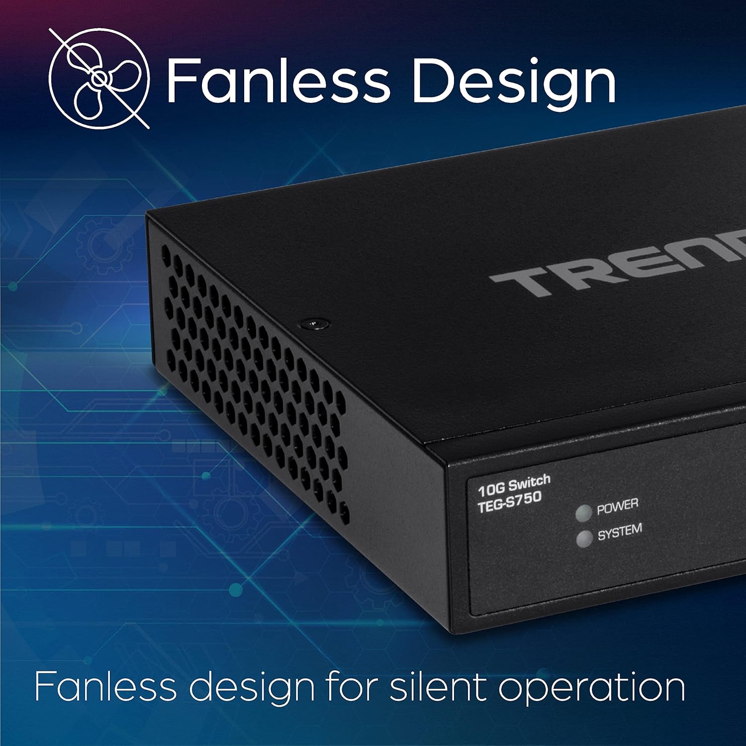 TRENDnet Interruptor 10G de 5 puertos, 5 puertos RJ-45 de 10 G, capacidad de conmutación de 100 Gbps, admite conexiones 2.5G y 5G-BASE-T, protección