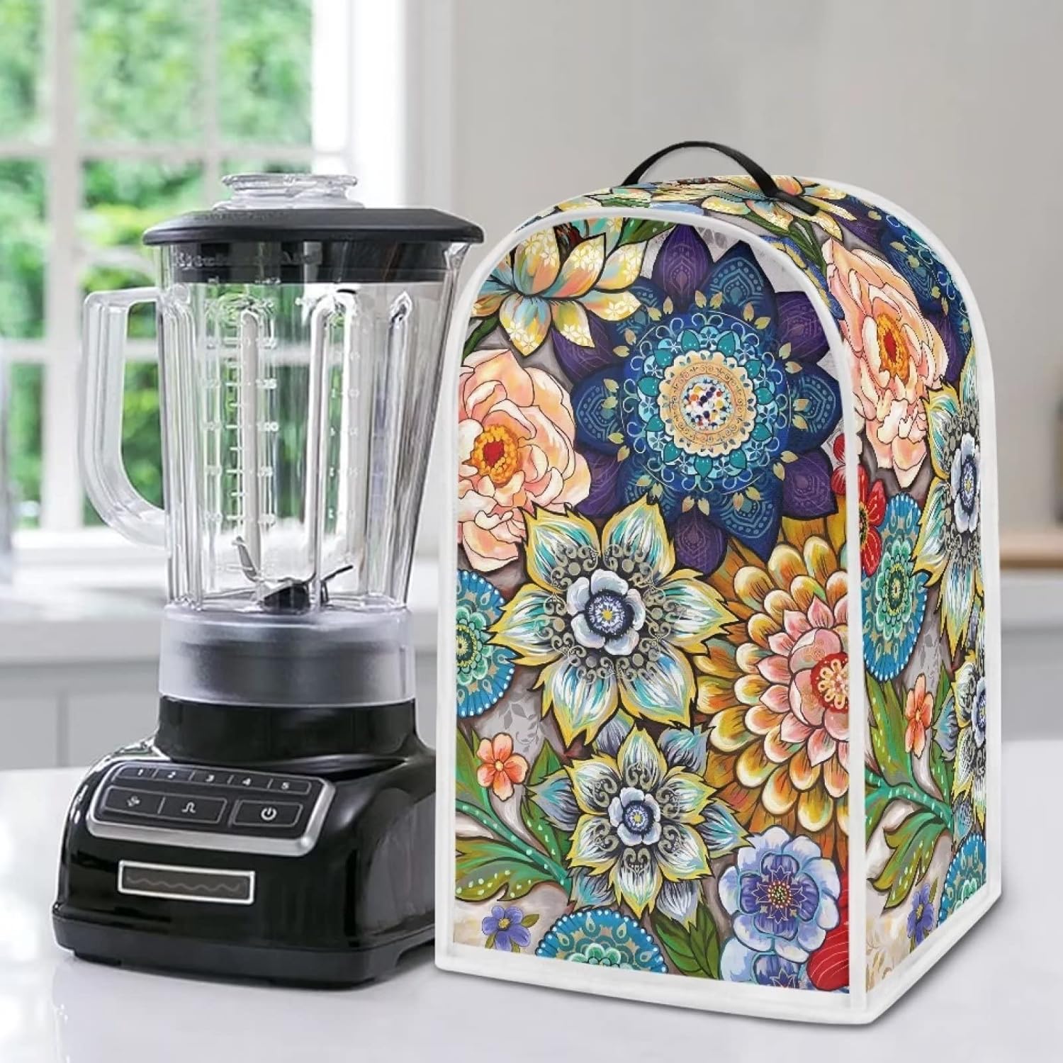 Fundas para licuadora, cubierta a prueba de polvo para electrodomésticos de cocina, con asa, lavable, universal, para procesador de alimentos,