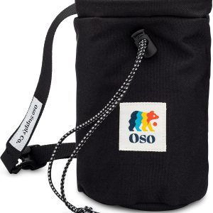 Oso Supply Co – Bolsa de tiza para escalada en roca, bolsa de tiza Bouldering con cinturón de clip rápido, bolsillos con cremallera y bolsa – Equipo Oso Supply Co – Bolsa de tiza para escalada en roca, bolsa de tiza Bouldering con cinturón de clip rápido, bolsillos con cremallera y bolsa – Equipo