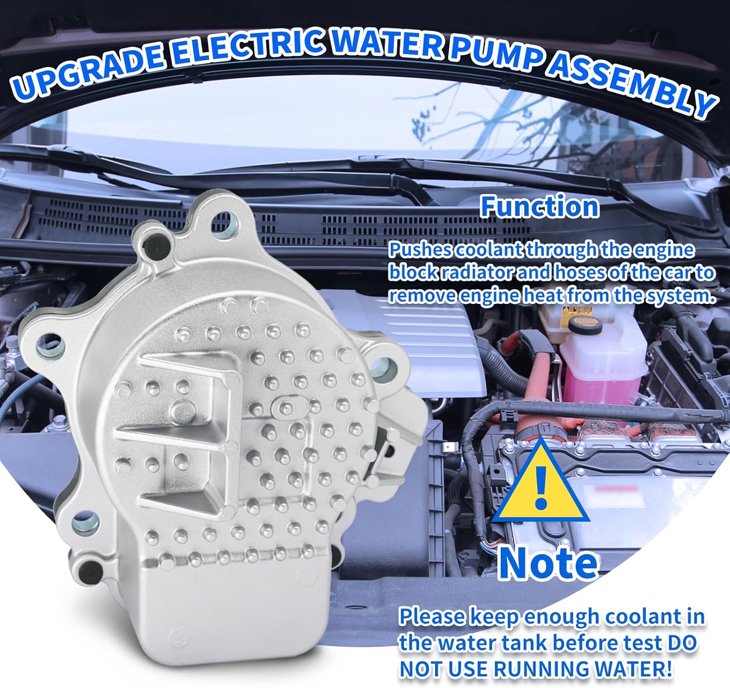 DZFST. FI – Conjunto de motor de bomba de agua eléctrica compatible con Toyota Prius C V Lexus CT200H 1.8L 1.5L L4 Reemplazo para 161A029015 2015