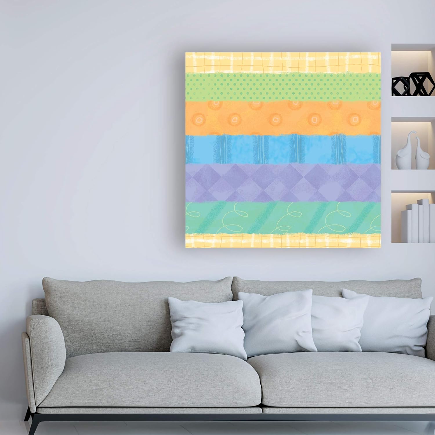 Trademark Fine Art, 14×14 Baby Animals Repeat 3 de Holli Conger