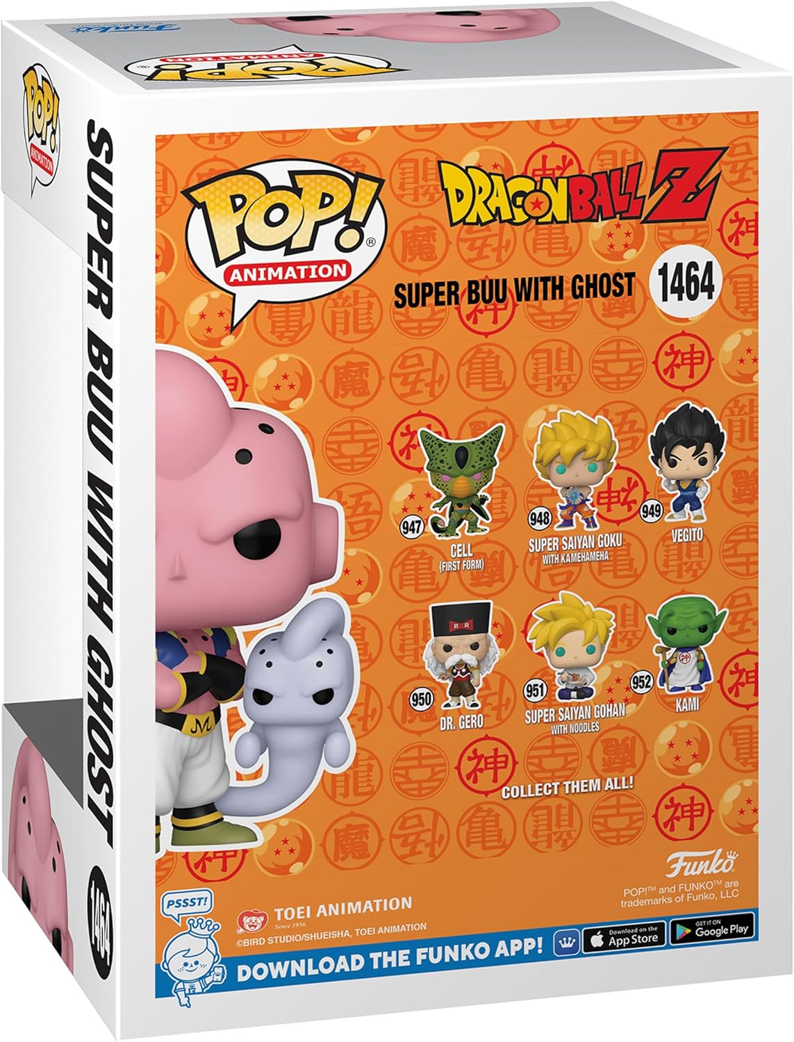 Funko Animación Dragon Ball Z – Majin Buu (Super Buu Form) Ghost Attack – Edición especial Multicolor Exclusivo #1464 (Edición especial) – Solo común