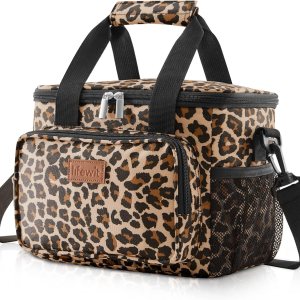 Lifewit Lonchera grande aislada, suave y refrigerante, para adultos, hombres y mujeres, leopardo, 12 latas (8.5 L) Lifewit Lonchera grande aislada, suave y refrigerante, para adultos, hombres y mujeres, leopardo, 12 latas (8.5 L)