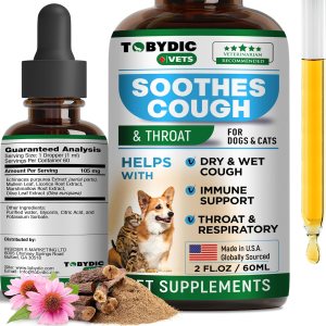 TOBYDIC Medicina natural para la tos y antibióticos para perros para infección respiratoria de gatos, alivio de estornudos y tratamiento para la tos TOBYDIC Medicina natural para la tos y antibióticos para perros para infección respiratoria de gatos, alivio de estornudos y tratamiento para la tos
