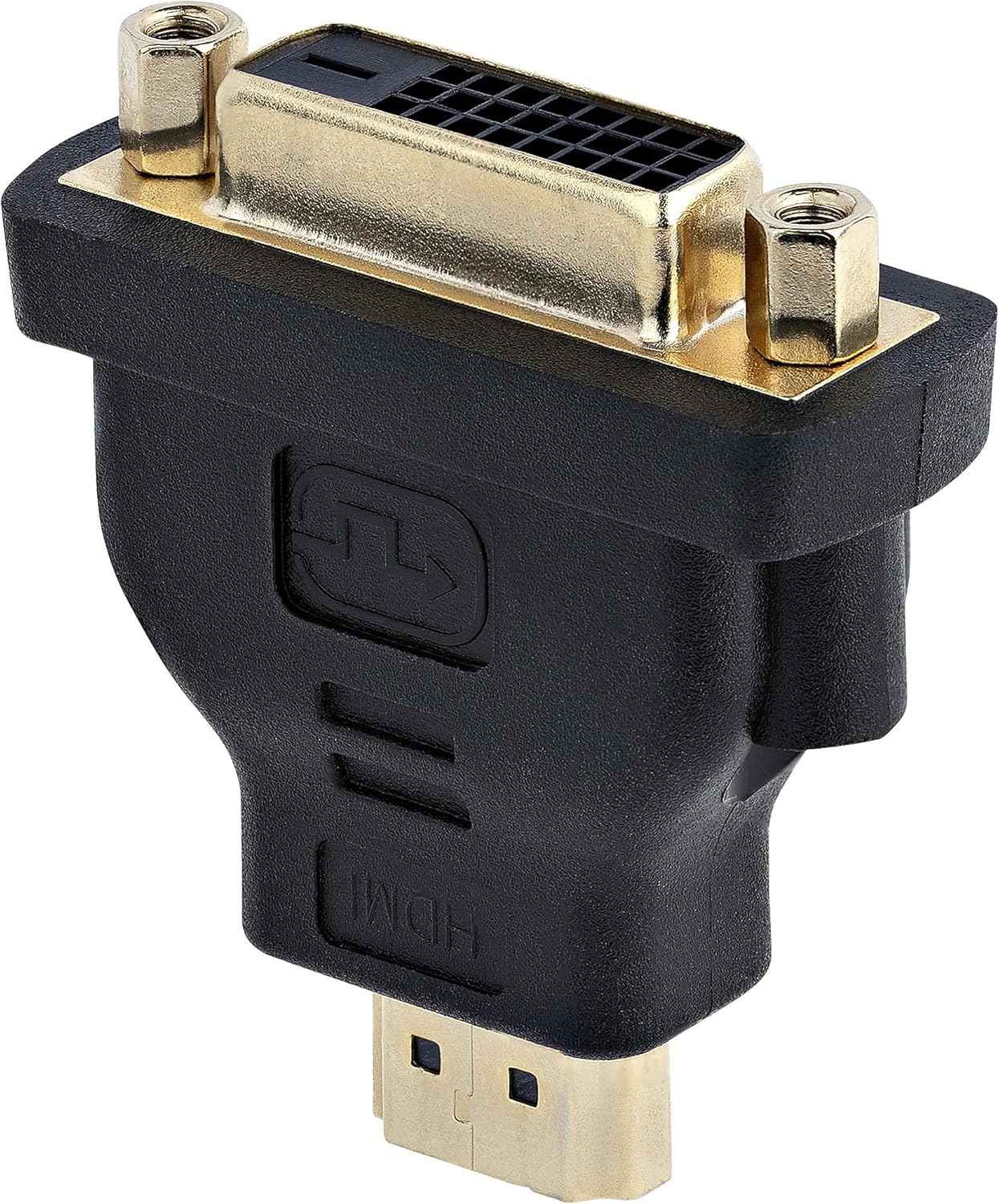 StarTech.com HDMI macho a DVI hembra – Adaptador HDMI a DVI-D – bidireccional – DVI a HDMI (HDMIDVIMF), negro