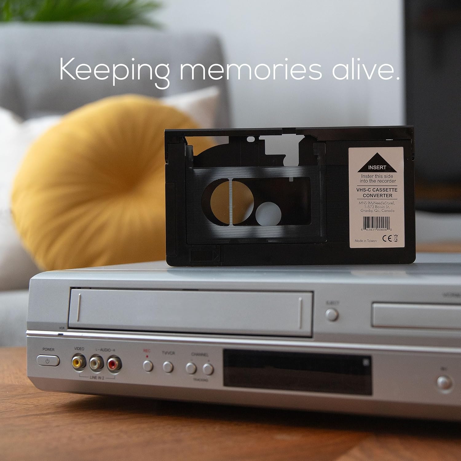 Adaptador de casete motorizado Vhs-c