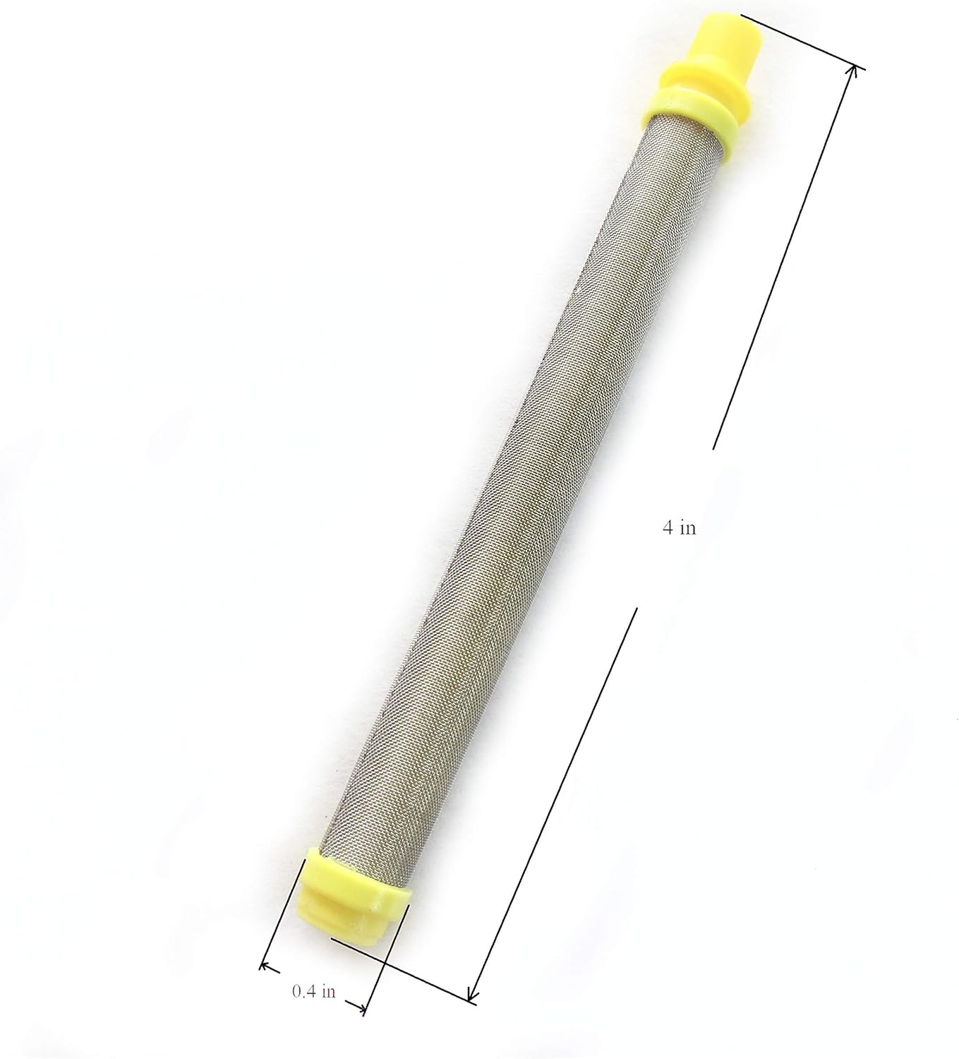 10 piezas de repuesto de filtro de pistola rociadora sin aire TitanSpraytechWagner – Tipo de empuje (amarillo, malla 100) 581-062 581062 89324