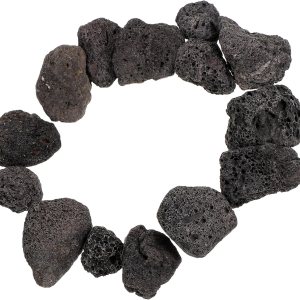 IMIKEYA Piedras de lava negras, 1 paquete de piedras de lava naturales, rocas decorativas para paisajismo, rocas volcánicas para cuencos de fuego, IMIKEYA Piedras de lava negras, 1 paquete de piedras de lava naturales, rocas decorativas para paisajismo, rocas volcánicas para cuencos de fuego,