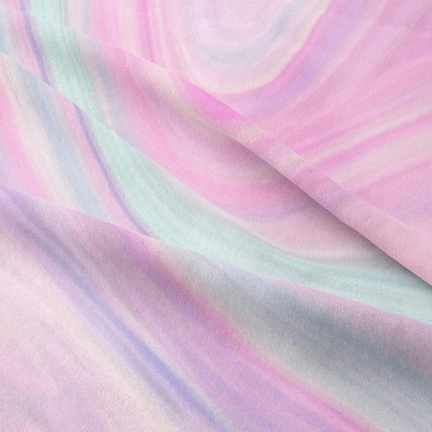 Tailor Shop Edredón para niños, tamaño Queen, ropa de cama de teñido anudado rosa para niñas, edredón rosa, ropa de cama azul y morado, ropa de cama