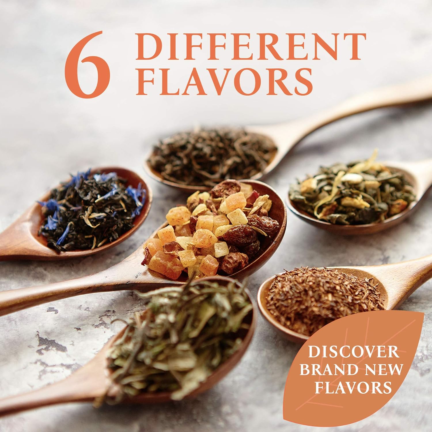Prime Tea – Juego de muestras de té negro – Caja de té de frutas variada con hierbas, frutas y especias mezclas de té de hojas sueltas, surtido