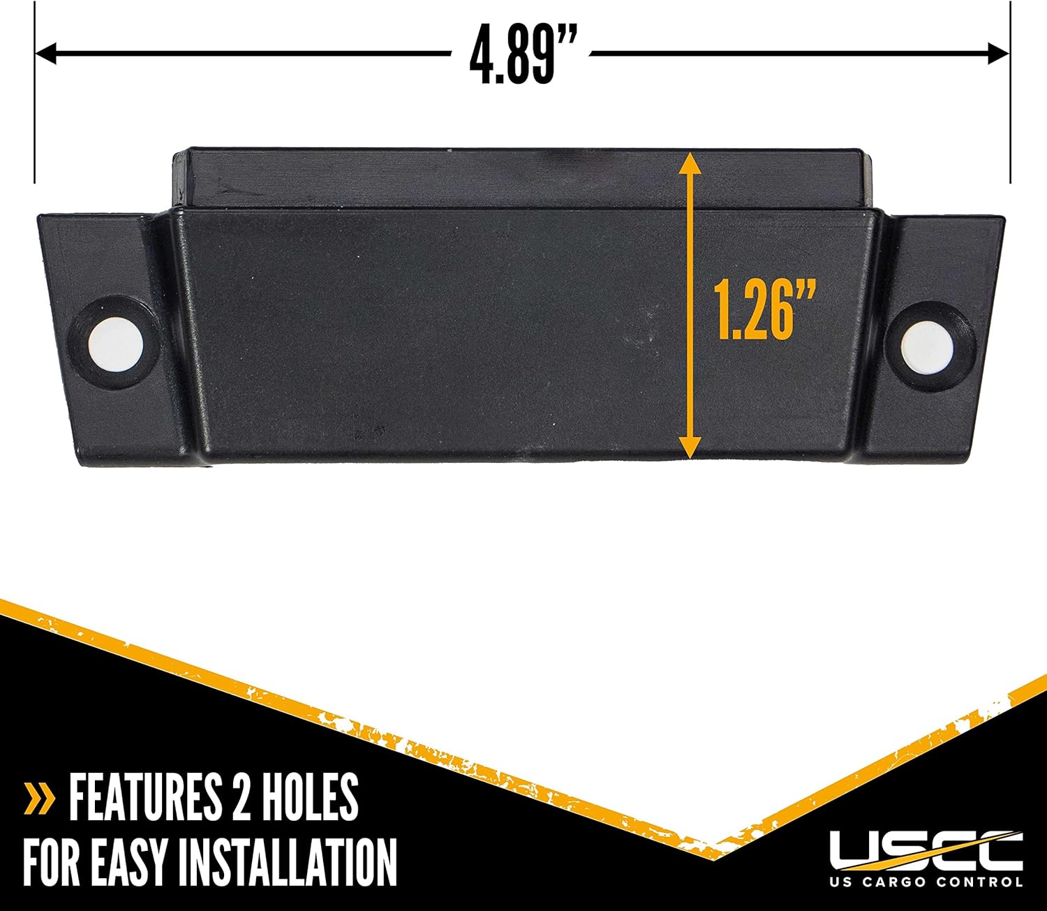 US Cargo Control E Track Tapa de plástico para pista electrónica horizontal, elimina bordes afilados y proporciona un aspecto acabado, funciona con