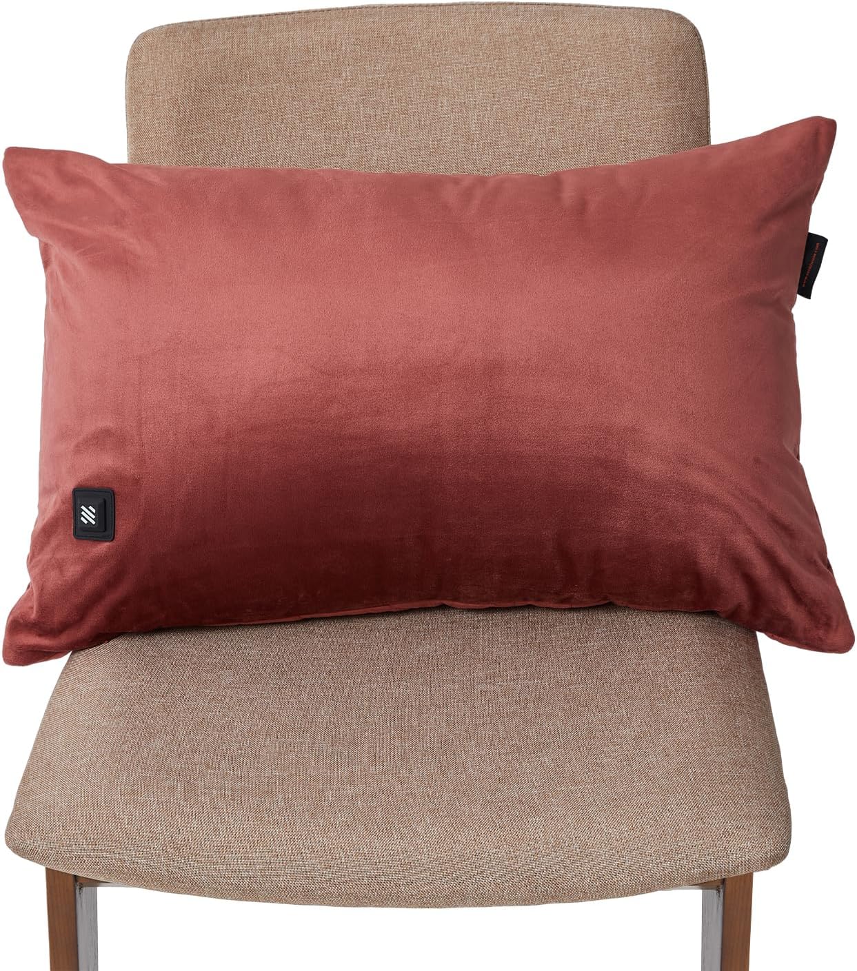 ZonLi Almohada térmica de apoyo lumbar para silla de oficina, almohada térmica USB para aliviar el dolor, almohada térmica de terciopelo holandés