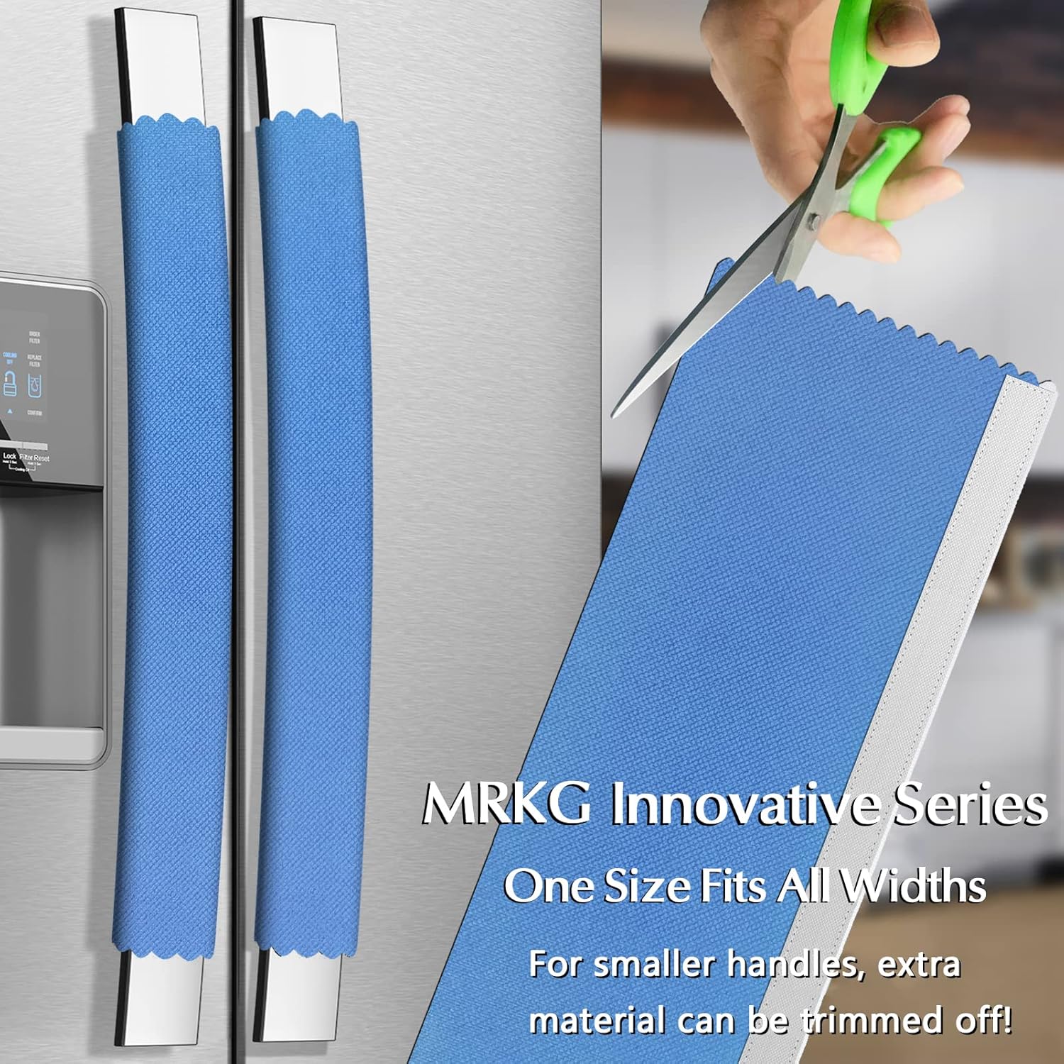 MRKG Juego de 6 fundas para manija de puerta de refrigerador, talla única, mantiene tu aparato de cocina limpio de manchas, goteo, manchas de